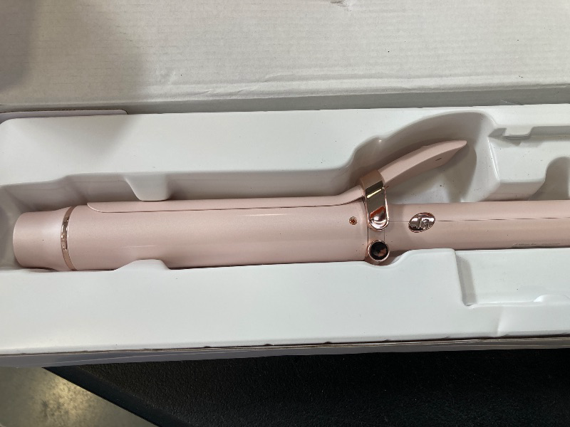 Photo 1 of T3 SinglePass Curl X Extra-Long Barrel Curling Iron with 9 Heat Settings and Ceramic Barrel for Fast Styling and Lasting Results on All Hair Types