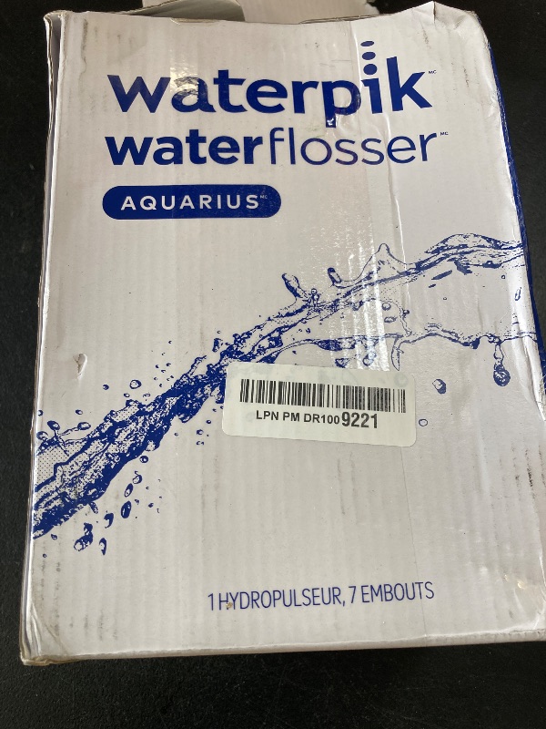 Photo 1 of Waterpik Aquarius Water Flosser For Teeth Cleaning, Gums, Braces, Dental Care, Electric Power With 10 Settings, 7 Tips For Multiple Users And Needs, ADA Accepted, White WP-660, Packaging May Vary
