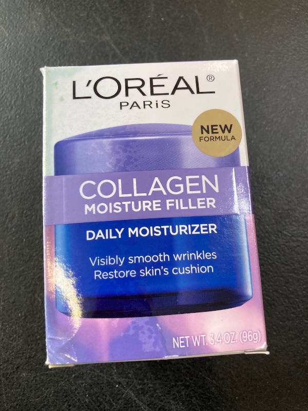 Photo 1 of L'Oreal Paris Collagen Moisture Filler Face Cream, Anti-Aging Face Moisturizer, Non-Greasy Skin Care Formula For Up to 48HR Hydration, 3.4 Oz