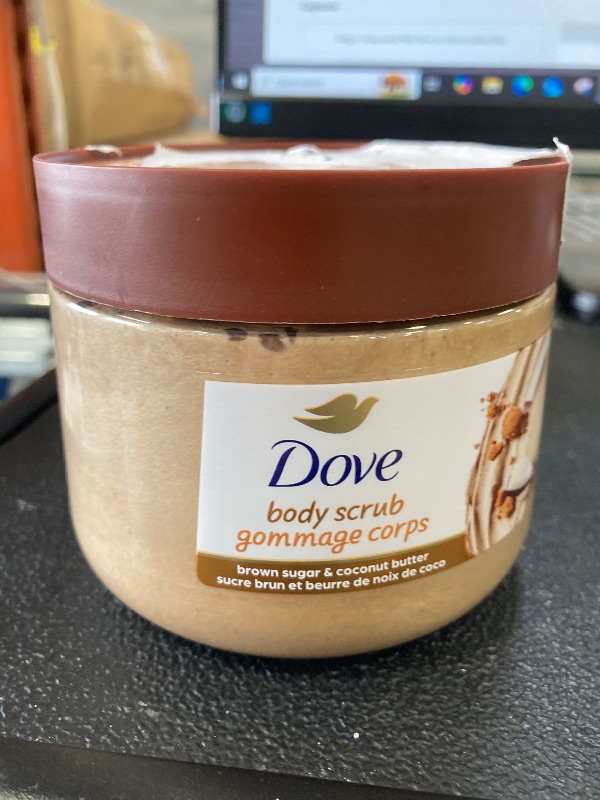 Photo 1 of Dove Brown Sugar and Coconut Butter Body Scrub Exfoliates and Deeply Nourishes for Smooth, Radiant Skin 15 oz