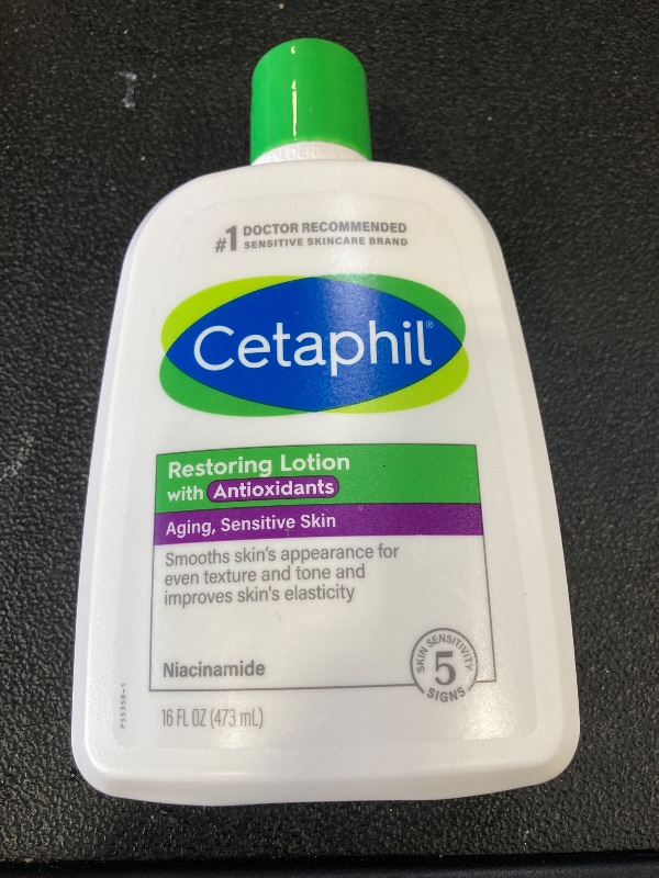 Photo 1 of Cetaphil Restoring Body Lotion with Antioxidants for Aging Skin, Great for Neck and Chest Areas, Fragrance and Paraben Free, Suitable for Sensitive Skin 16 oz. Bottle