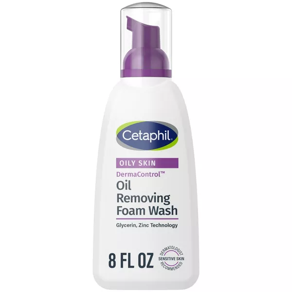 Photo 1 of Cetaphil Derma Control Oil Removing Foam Wash for Oliy, Sensitive Skin, 8 oz