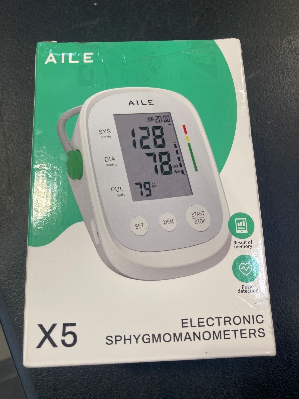Photo 1 of Blood Pressure Monitor, AILE Blood Pressure Machine Upper Arm Large Cuff(8.7"-16.5"), High Automatic Blood Pressure Monitors Cuff for Home Use, (BP) Manual Arm Blood Pressure Monitors, 2 * 99 Memory