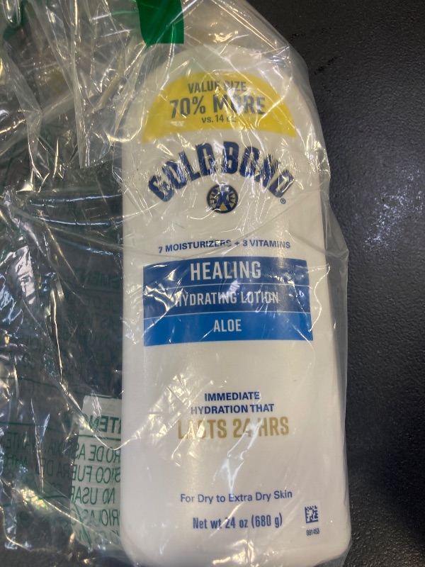 Photo 1 of Gold Bond Healing Hydrating Lotion with Aloe Moisturizes, Heals & Smooths Dry Skin, Delivers Immediate 24-Hour Hydration, Value Size, 24 oz.