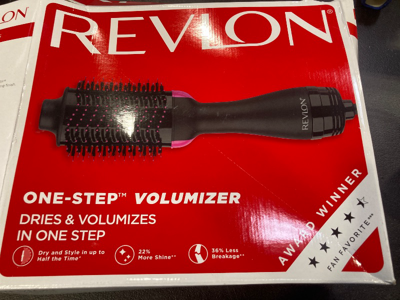 Photo 1 of REVLON One-Step Volumizer Hair Dryer and Styler – Easy Salon-Style Blowouts – Less Frizz, More Shine, and Reduced Heat Damage, for All Hair Types and Lengths (Black)