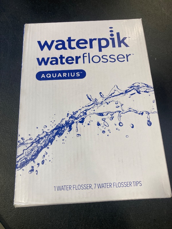 Photo 1 of Waterpik Aquarius Water Flosser For Teeth Cleaning, Gums, Braces, Dental Care, Electric Power With 10 Settings, 7 Tips For Multiple Users And Needs, ADA Accepted, Black WP-662, Packaging May Vary
