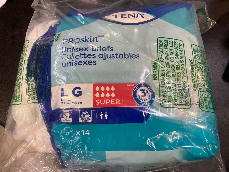 Photo 1 of TENA ProSkin Unisex Adult Diapers with Tabs, Maximum Absorbency, Large, 14 ct