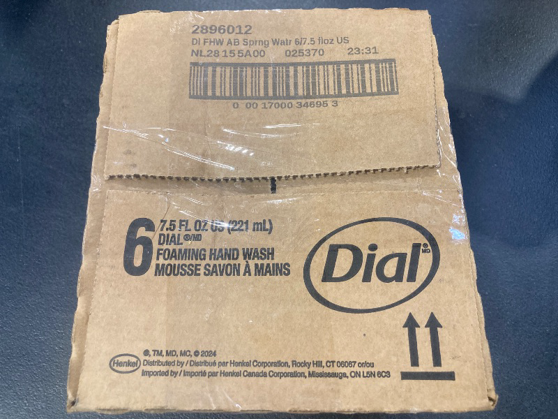 Photo 1 of Dial Antibacterial Foaming Hand Wash, Spring Water, 7.5 fl oz (Pack of 6)