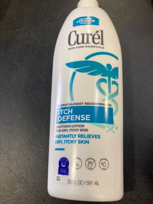 Photo 1 of Curel Itch Defense Calming Body Lotion, Moisturizer for Dry, Itchy Skin, Body and Hand Lotion, with Advanced Ceramide Complex, Pro-Vitamin B5, Shea Butter, 20 Oz