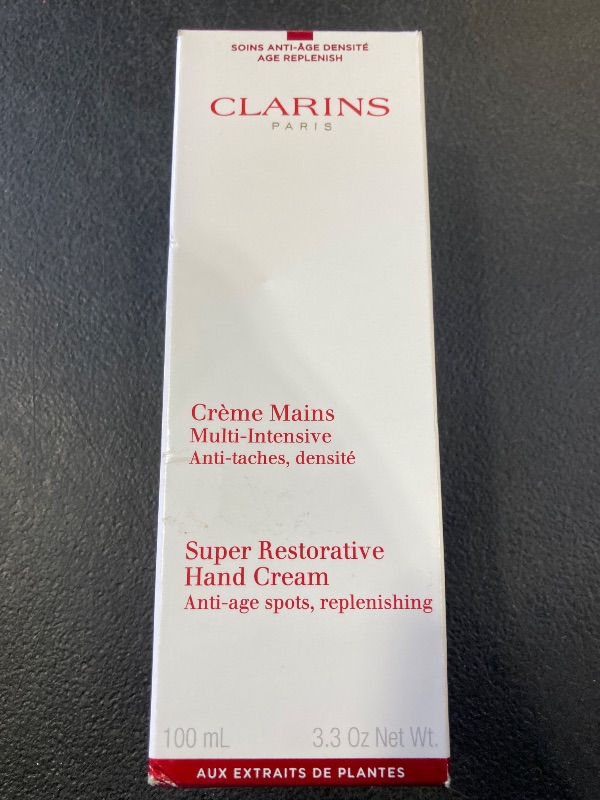 Photo 1 of Clarins Super Restorative Hand Cream | Anti-Aging | Targets Dark Spots and Wrinkles | Promotes Youthful-Looking Hands Immediately and Over Time | Shea and Mango Butters Nourish, Soften and Smoothe