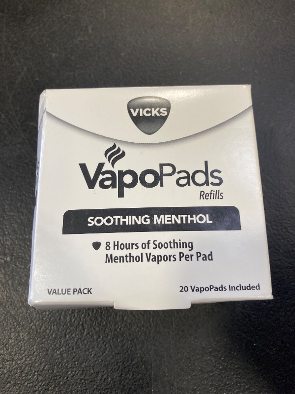 Photo 1 of Vicks VapoPads, 20 Count, Refill Scent Pads – Soothing Menthol Vapor Pads for Vicks Humidifiers, Vaporizers, and Plug-Ins, FSA and HSA Eligible