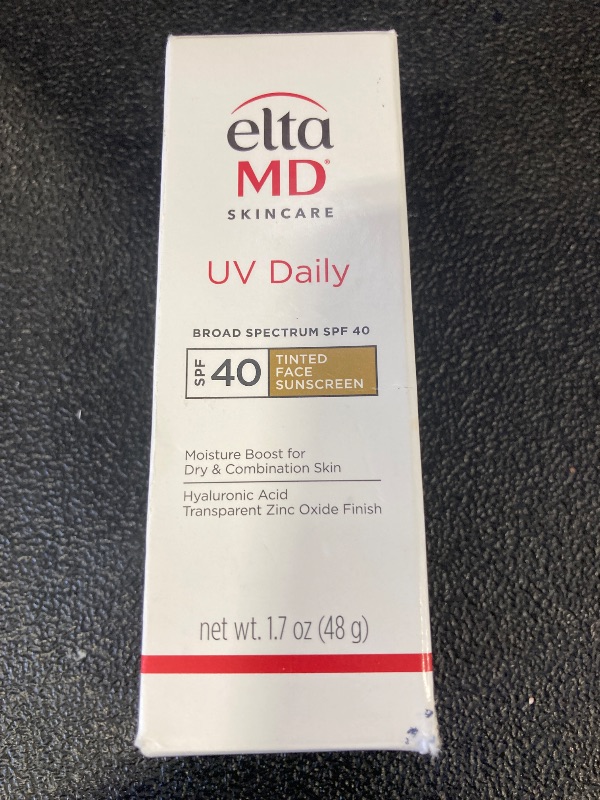 Photo 1 of EltaMD UV Daily Tinted SPF 40 Face Sunscreen Moisturizer with Zinc Oxide, Tinted Daily Face Moisturizer with SPF, Sunscreen for Dry Skin,1.7 oz Pump