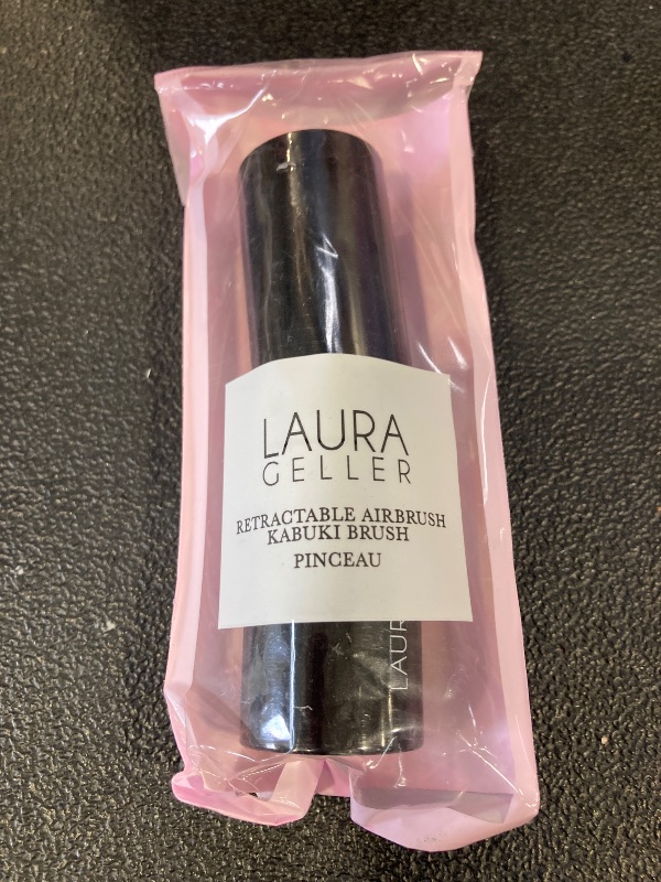 Photo 1 of LAURA GELLER NEW YORK Retractable Airbrush Kabuki Brush for All Face Makeup & Foundation for Liquid, Cream and Powder Face Makeup With Aluminum Handle