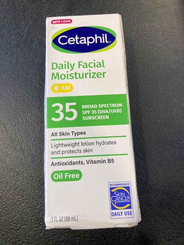 Photo 1 of Cetaphil Face Moisturizer, Daily Oil Free Facial Moisturizer with SPF 35, For Dry or Oily Combination Sensitive Skin, Fragrance Free Face Lotion