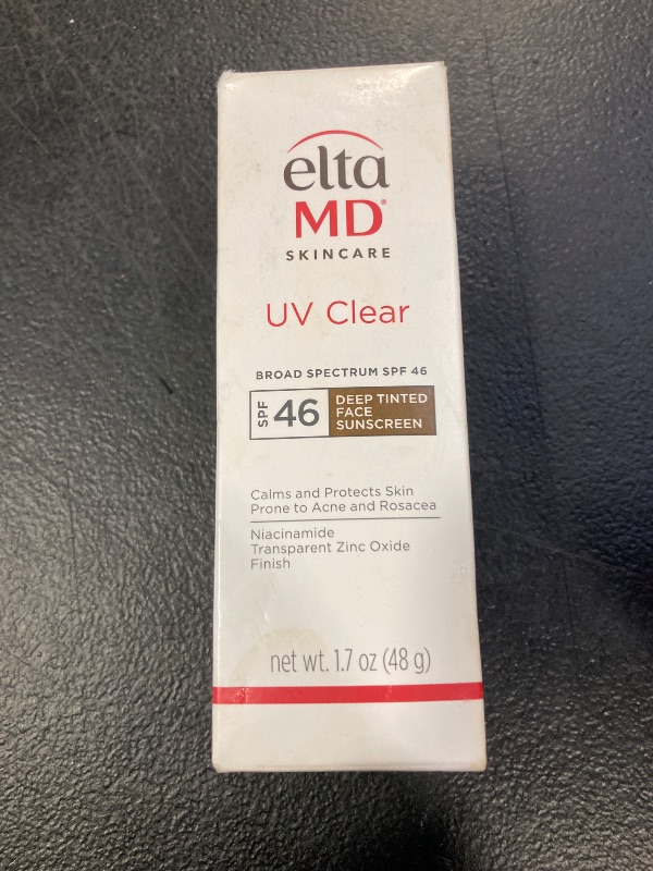Photo 1 of EltaMD UV Clear Tinted Face Sunscreen, Oil-Free Face Moisturizer with SPF 46, Dermatology Tinted Moisturizer, Facial Travel Size Sunscreen with Zinc Oxide, 1.7 oz Pump