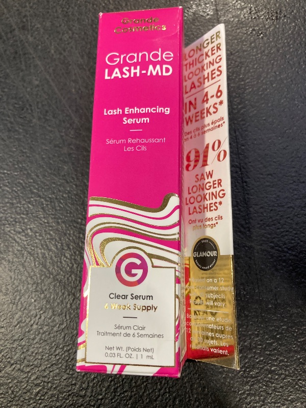 Photo 1 of Grande Cosmetics GrandeLASH-MD Lash Enhancing Serum, 1 ml - 6-week starter supply
