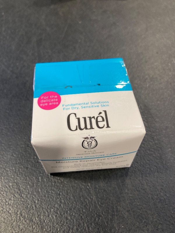 Photo 1 of Curel Japanese Skin Care Moisturizer Repair Eye Cream, Under Eye Cream for Dry, Sensitive Skin, Fragrance Free & pH Balanced, 0.8 Oz