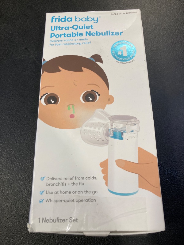 Photo 1 of Frida Baby Nebulizer for Babies, Portable Nebulizer for Kids, Babies & Infants, Ultra-Quiet Handheld Nebulizer with Mask + Diffuser, Congestion + Flu Relief