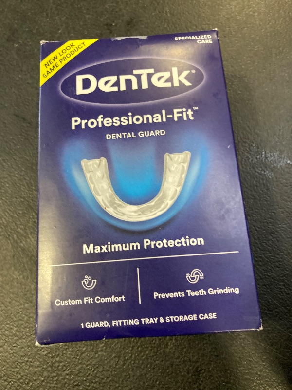 Photo 1 of DenTek Mouth Guard for Nighttime Teeth Grinding, Professional-Fit Dental Guard, 1 Count