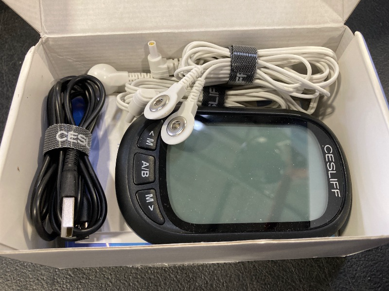 Photo 1 of Dual Channel TENS EMS Unit 24 Modes 36 Levels, Upgraded Large Screen Intensity Muscle Stimulator for Back Neck Shoulder Pain Relief, Rechargeable Electric Pulse Massager TENS Machine with 10 Pads