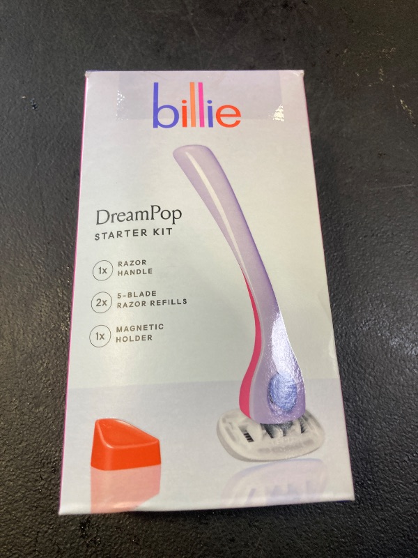 Photo 1 of Billie Razors for Women Shave Kit – Women’s Razor + 4 x 5-Blade Razor Refills + Magnetic Holder – DreamPop