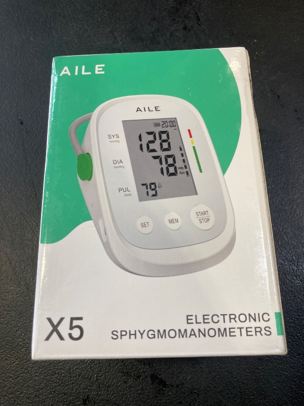 Photo 1 of Blood Pressure Monitor, AILE Blood Pressure Machine Upper Arm Large Cuff(8.7"-16.5"), High Automatic Blood Pressure Monitors Cuff for Home Use, (BP) Manual Arm Blood Pressure Monitors, 2 * 99 Memory
