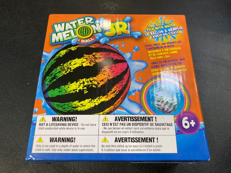 Photo 1 of Watermelon Ball JR - Pool Toy for Underwater Games - Durable Ball for Pool Football, Basketball & Rugby - Perfect for Water Parties - Fun for Adults & Kids Alike - Fillable Pool Ball - Ages 6+