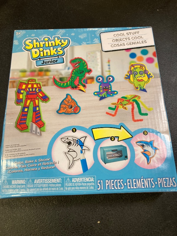 Photo 1 of Shrinky Dinks Cool Stuff Activity Set, 51-piece set, Kids Art and Craft Activity Set, Kids Toys for Ages 5 Up by Just Play