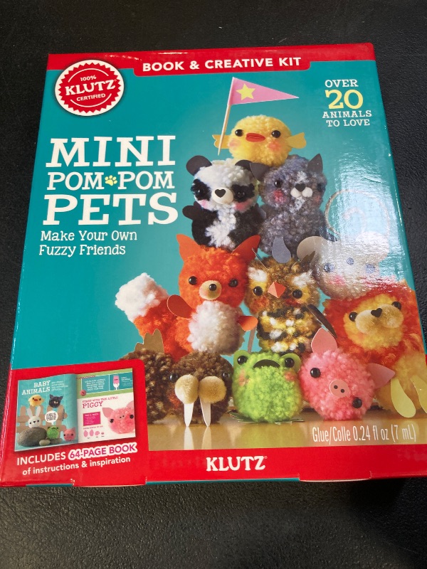 Photo 1 of Klutz Mini Pom-Pom Pets 8" Length x 1.25" Width x 9" Height