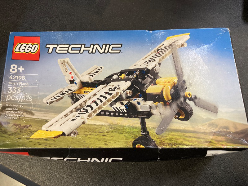 Photo 1 of LEGO Technic Bush Plane Toy - Buildable Airplane Toy for Kids, Boys and Girls, Ages 8+ - Model Airplane Gift with Spinning Propeller, 4-Cylinder Piston Engine, and More - 42198