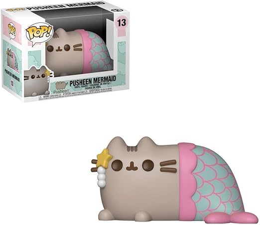 Photo 1 of Funko Pop Animation: Pusheen - Pusheen Mermaid Collectible Figure, Multicolor
