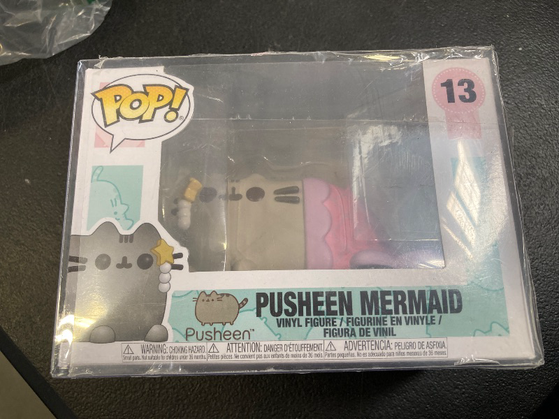 Photo 1 of Funko Pop Animation: Pusheen - Pusheen Mermaid Collectible Figure, Multicolor