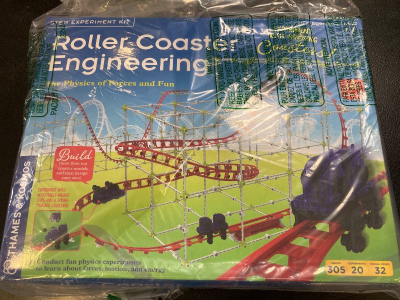 Photo 1 of Thames & Kosmos Roller Coaster Engineering STEM Kit | Design, Build, Experiment w/ Working Roller Coaster Models | Explore Physics, Forces, Motion, Energy, Velocity & More | Solve Building Challenges