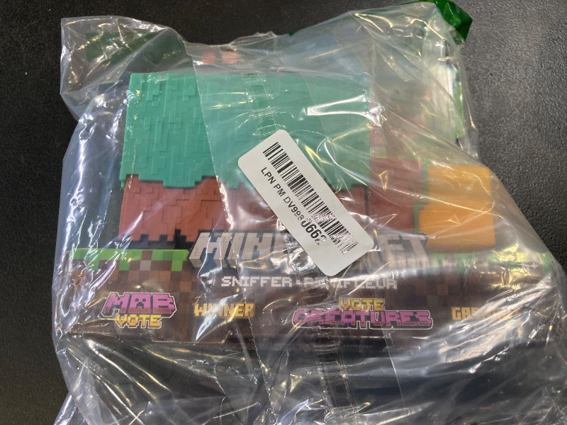 Photo 1 of Mattel Minecraft Sniffer Action Figure, 3.25-inch Scale with Game-Accurate Sounds & Pixelated Design