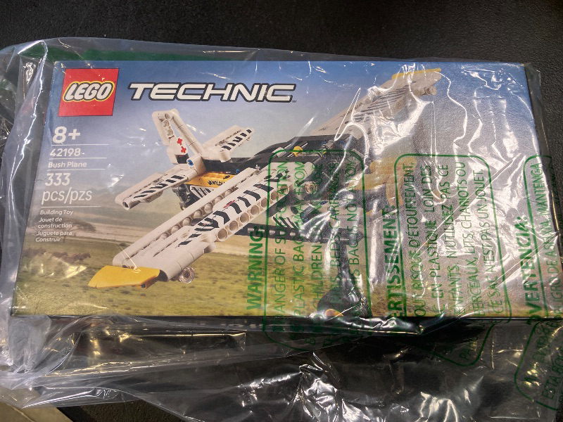 Photo 1 of LEGO Technic Bush Plane Toy - Buildable Airplane Toy for Kids, Boys and Girls, Ages 8+ - Model Airplane Gift with Spinning Propeller, 4-Cylinder Piston Engine, and More - 42198
