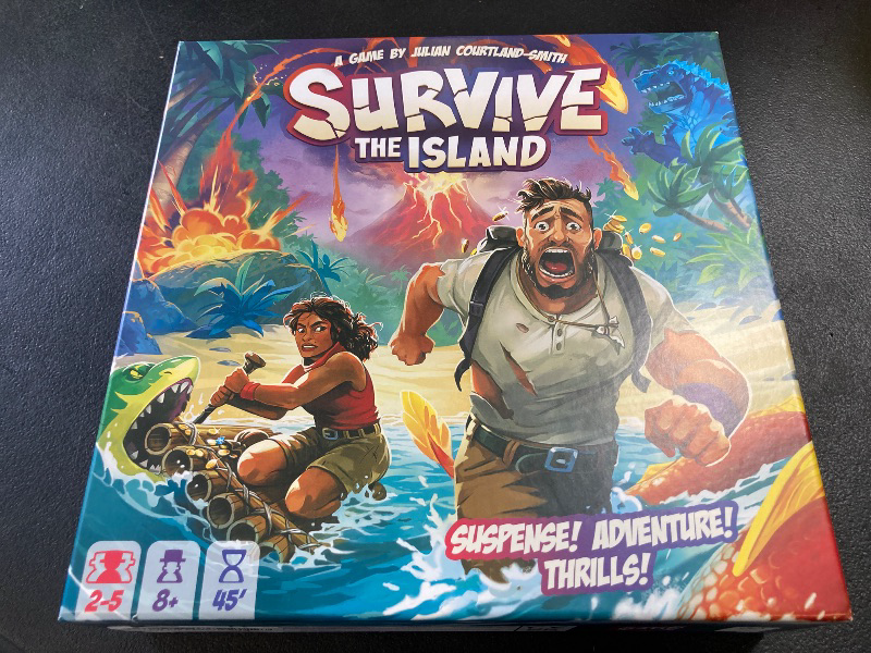 Photo 1 of Survive The Island Board Game (2024 Edition) - Thrilling Escape Adventure with New Monsters! Fun Strategy Game for Kids & Adults, Ages 8+, 2-5 Players, 45 Minute Playtime, Made by Zygomatic