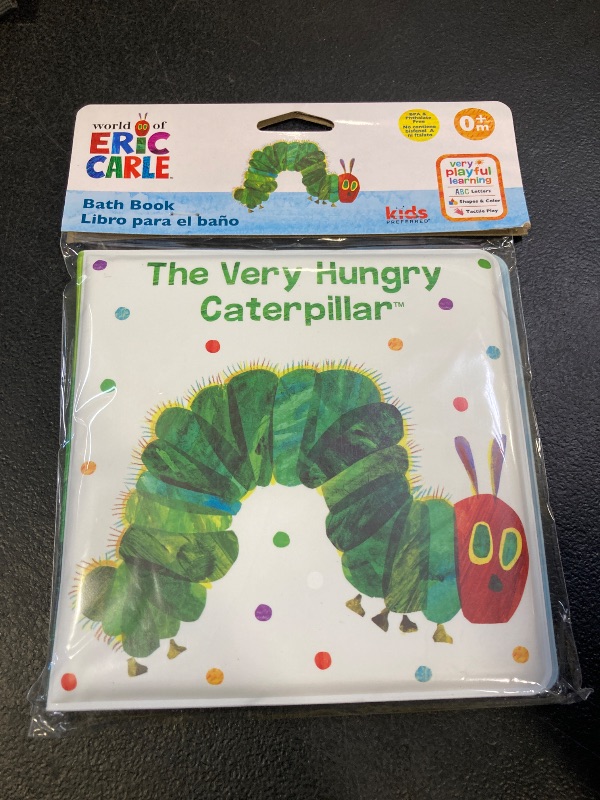 Photo 1 of Kids Preferred World of Eric Carle The Very Hungry Caterpillar 6 Inch Vinyl Bath Book Bath Tub Toy Perfect for Water Play and Learning for Ages 0+
