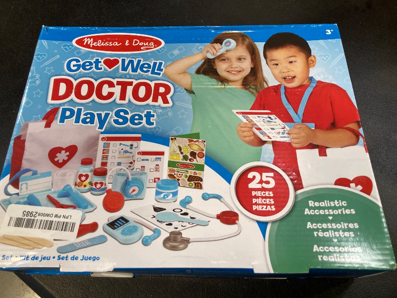 Photo 1 of Melissa & Doug Get Well Doctor’s Kit Play Set – 25 Toy Pieces - Doctor Role Play Set, Doctor Kit For Toddlers And Kids Ages 3+