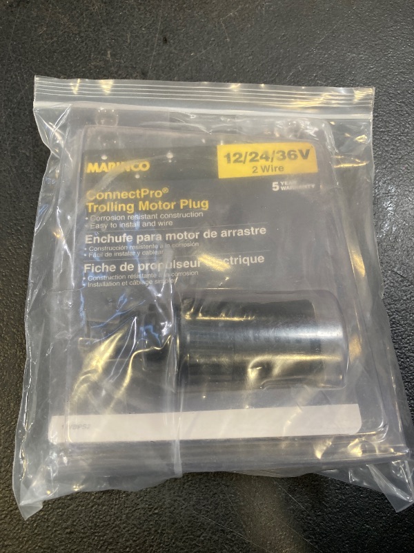 Photo 1 of Marinco 12VBPS2 2-Wire ConnectPro Plug, Black