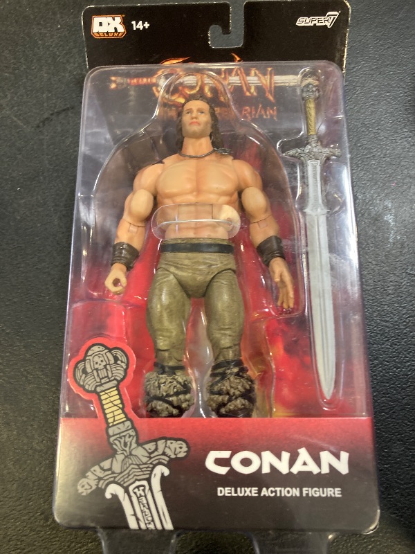 Photo 1 of Super7 Conan The Barbarian Deluxe Iconic Pose - 7" Conan Action Figure with Accessory Classic Movie Collectibles and Retro Toys