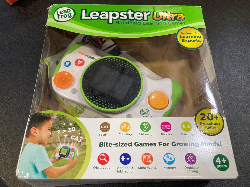 Photo 1 of LeapFrog Leapster Ultra Handheld Learning Game Console for Kids Age 4 Years and up