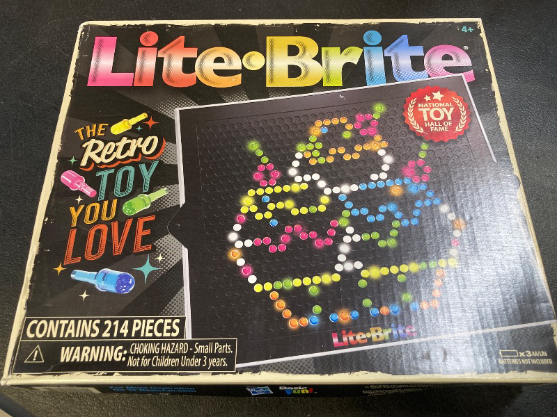 Photo 1 of Lite Brite Classic, Favorite Retro Toy - Create Art with Light, STEM, Educational Learning, Holiday, Birthday, Gift, Boys, Kid, Toddler, Girls Age 4+