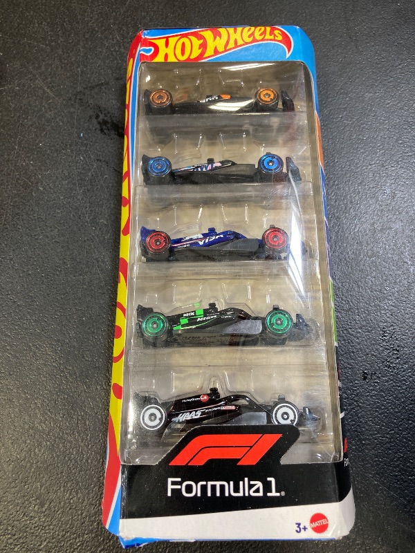 Photo 1 of Hot Wheels 1:64 Scale Die-Cast Toy Cars 5-Pack, Set of 5 Toy Race Cars, Hot Rods, Character Cars, Rescue or Pick-Up Trucks (Styles May Vary)