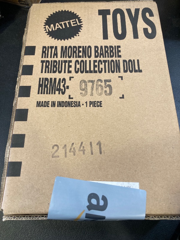 Photo 1 of Barbie Signature Tribute Collection Rita Moreno Collectible Doll in Black & Gold Gown with Gloves and Shoes, Includes Doll Stand