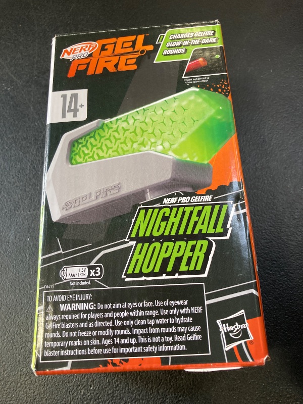 Photo 1 of Nerf Pro Gelfire Nightfall Hopper & 5000 Glow in The Dark Dehydrated Rounds Pro Gelfire Blasters, Ages 14 & Up