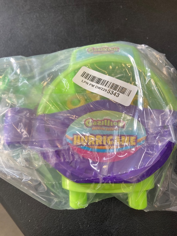 Photo 1 of Gazillion Bubbles, Hurricane Bubble Making Machine - Portable Bubble Maker - Instant Bubble Creation - Outdoor Toy for Kids - 4 oz. Bubble Solution Included - Ages 3+