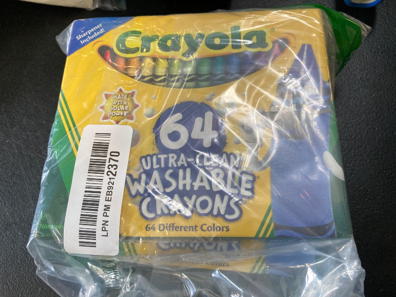 Photo 1 of Crayola Washable Crayons for Kids - 64ct (2 Boxes), Bulk Crayons for Toddler Arts & Crafts, Teacher Classroom Must Haves, Back to School Supplies for Kids [Amazon Exclusive]
