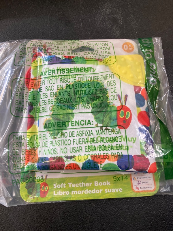 Photo 1 of Let's Count Soft Book - World of Eric Carle the Very Hungry Caterpillar Baby on the Go Clip Teething Crinkle Soft Sensory Book for Babies, 5.25x5.25 Inch