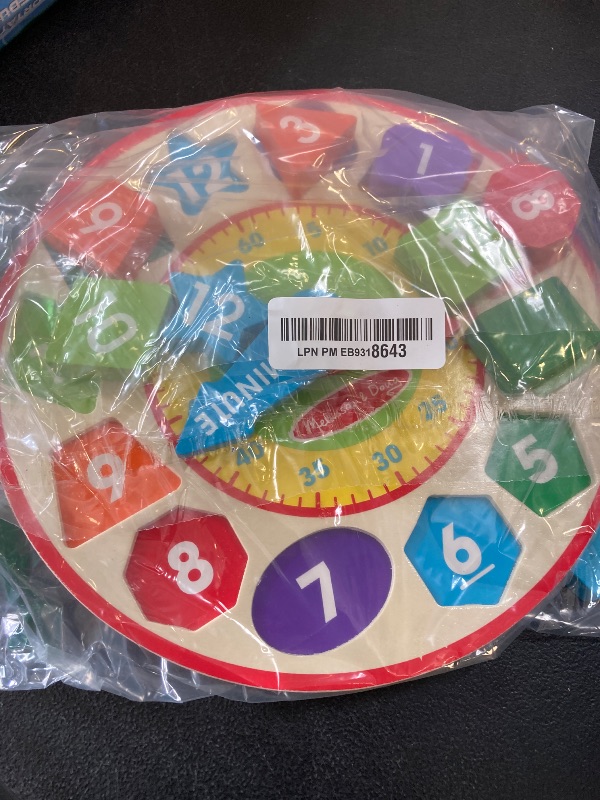 Photo 1 of Melissa & Doug Shape Sorting Clock - Wooden Educational Toy