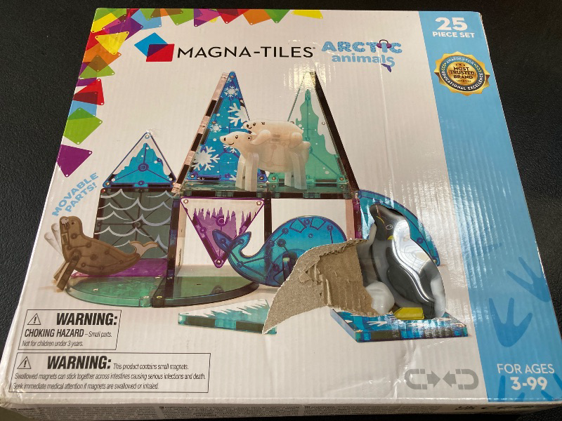 Photo 1 of MAGNA-TILES Arctic Animals 25-Piece Magnetic Construction Set, The ORIGINAL Magnetic Building Brand